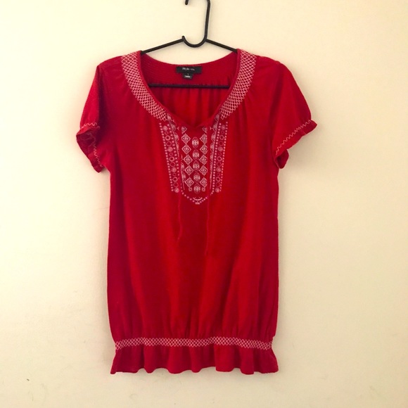 Style&co Size S Woman Shirt Color Red - Picture 3 of 3
